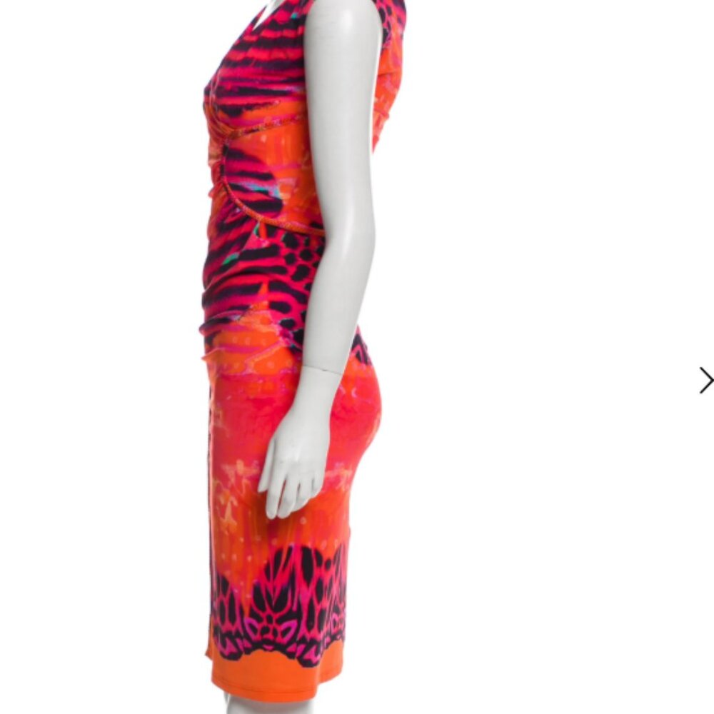 Roberto Cavalli - Printed Sleeveless Dress , Small, IT 40 - Picture 6 of 7